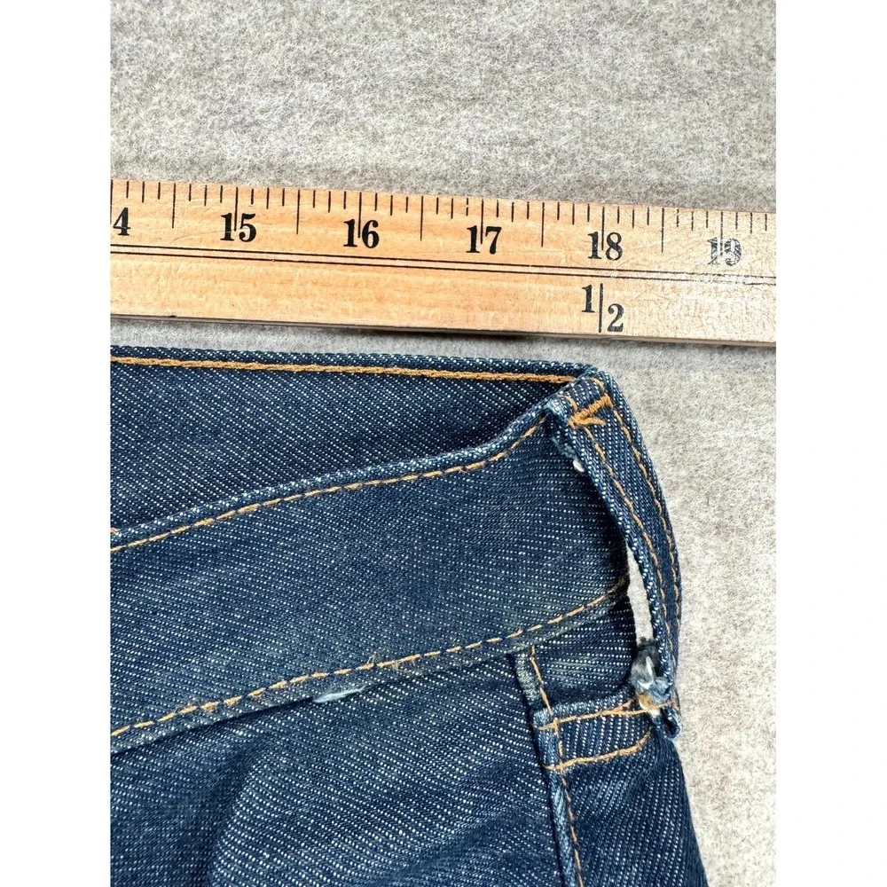 Levi's 501 Jeans Mens 36x30 Blue Denim Red Tab High Rise Button Fly Straight Leg